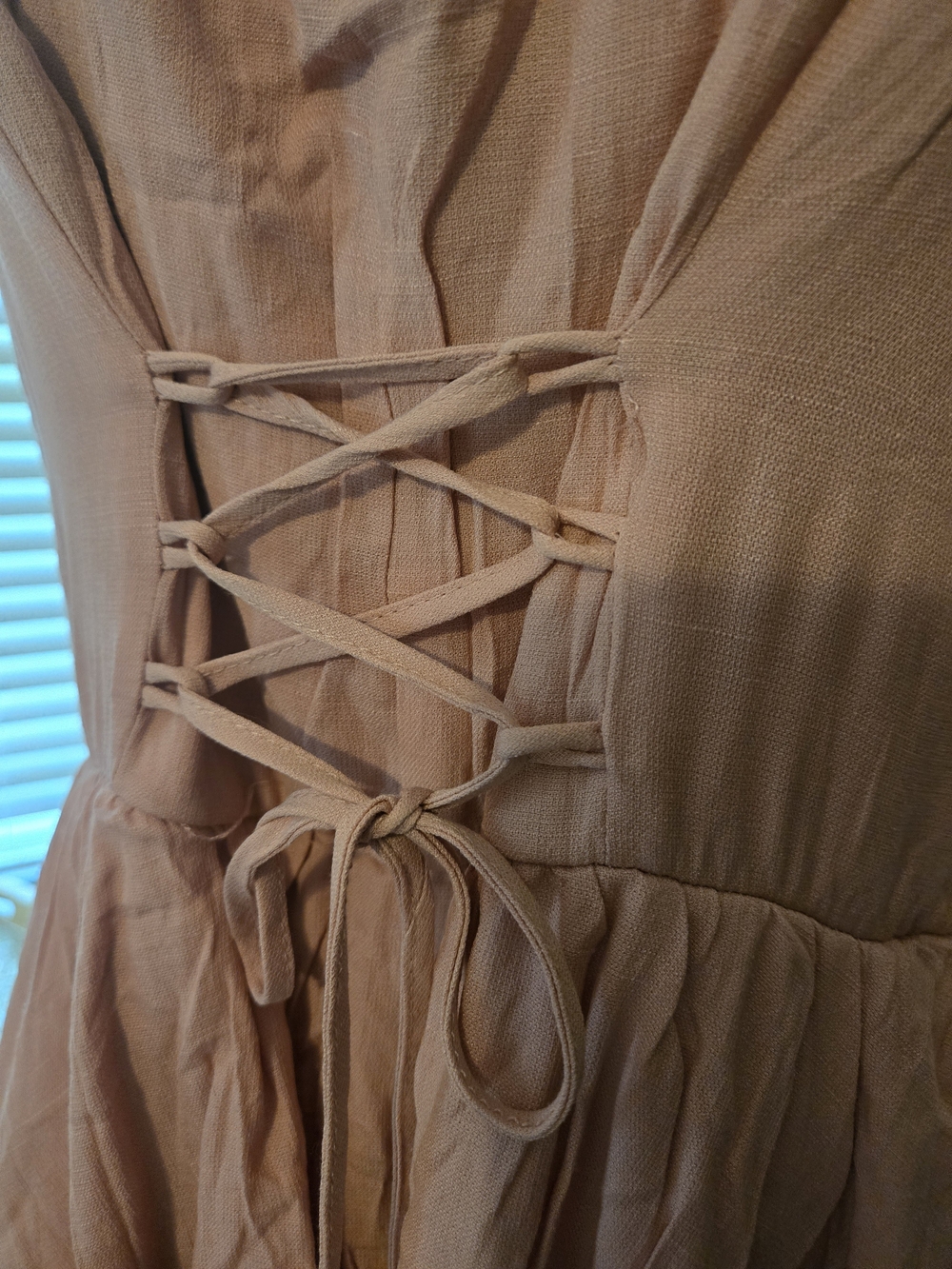 Francesca's Audrey Parks Blush Pink Tiered Ruffle Maxi Dress - Picture 2 of 4